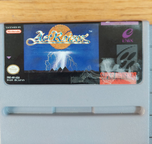 ActRaiser - SNES Game Strategy Fantasy Action & Adventure, Works, Fast Shipping!