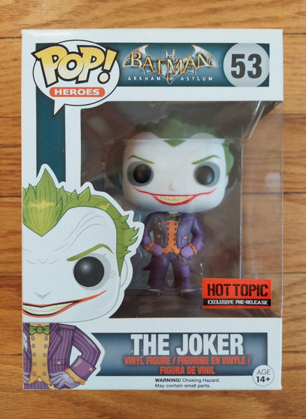Funko Pop! The Joker #53 (Hot Topic Exclusive Pre-Release) - Vinyl Figure - NEW