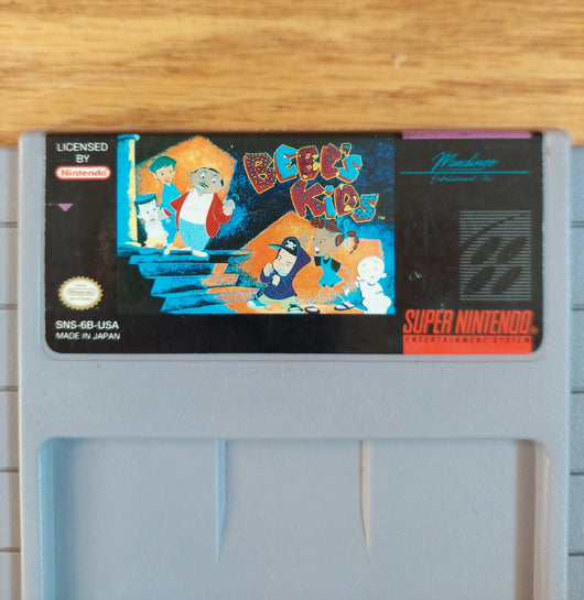 Bebe's Kids - SNES Game Action & Adventure Cartoon Comedy, Works, Fast Shipping!