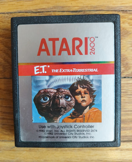E.T. The Extra-Terrestrial - Atari 2600 - Game Cartridge - Action & Adventure