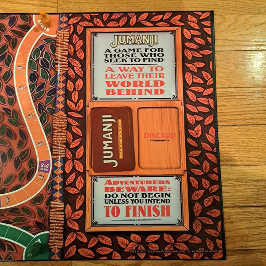 JUMANJI The Game Board Game Family Adventure Game, Completed, Best For Game Nite