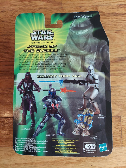 Star Wars: Attack Of The Clones Sneak Preview Combo - R3-T7 & Zam Wesell - NEW
