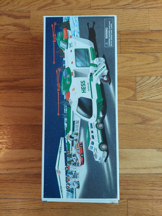 Hess 2001 Helicopter With Motorcycle And Cruiser,Fast Shipping