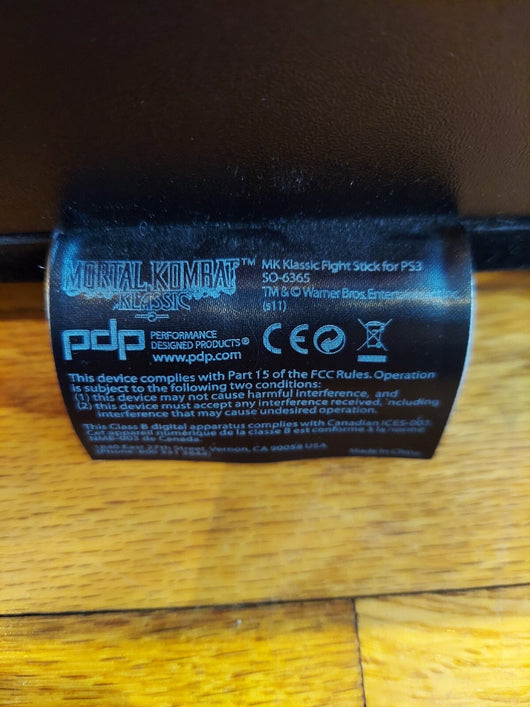 Mortal Kombat Klassic Arcade Stick For PS3 & PC - Limited Edition (1 Of 6000)