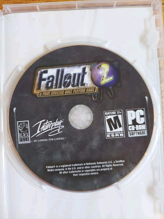 Fallout 2 A Post Nuclear Role Playing Game PC Game Disc, Works, Fast Shipping
