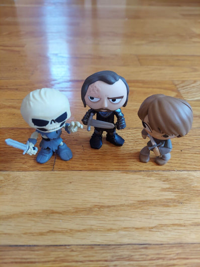 Funko Mystery Minis: Game Of Thrones - 3 Figures Lot (Sandor , ARYA, WIGHT 