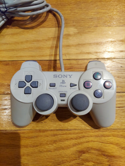 Sony PlayStation 1 Light Gray Analog Controller - PS1 OEM Authentic Works!