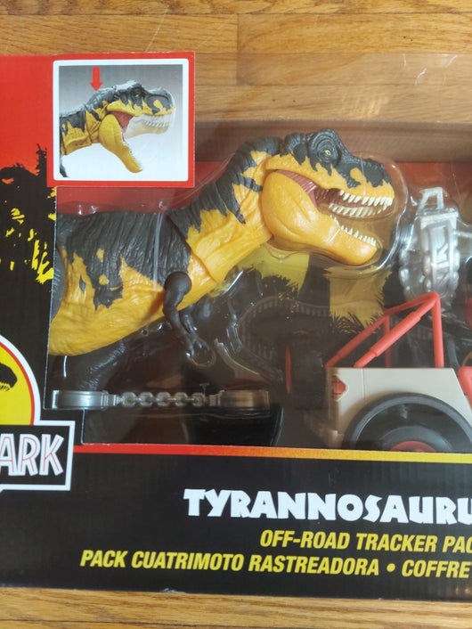 Mattel Jurassic Park - Tyrannosaurus Rex Off-Road Tracker Pack - NEW Fast Ship!