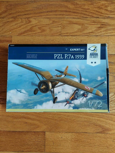 Arma Hobby 1/72 Polish PZL P.7A 1939 Expert Set 70007, Complete, Fast Shipping