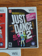 Nintendo Wii Dance Bundle (Just Dance, Just Dance 2, Dance On Broadway), WORKS