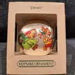 Vintage Walt Disney Seven Dwarfs Keepsake Ornament 1982 Hallmark Satin Fast Ship