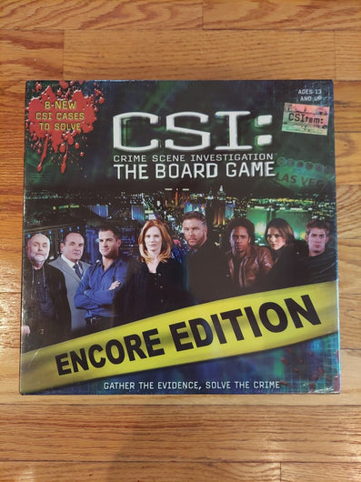 CSI Crime Scene Investigation The Board Game Encore Edition - NEW ,Fast Shipping