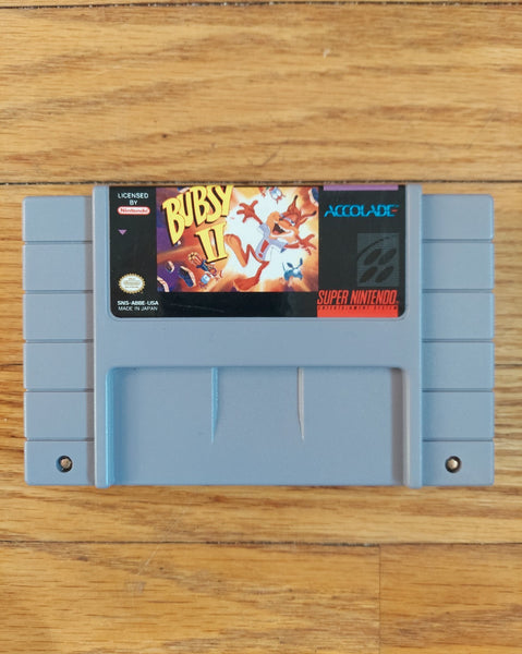 Bubsy II - SNES Game Action & Adventure Cartoon Classic, Works, Fast Shipping!
