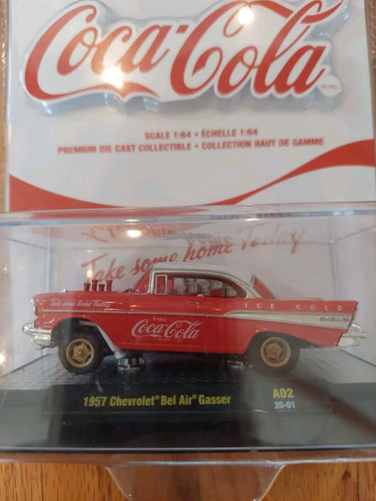 M2 Machines: Coca-Cola - 1957 Chevrolet Bel Air Gasser (A02) - 1/64 Scale