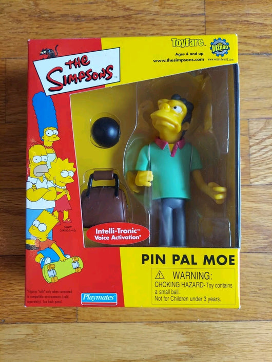 The Simpsons Pin Pal  Moe Figure ToyFare Exclusive by Playmates Fast Shipping 