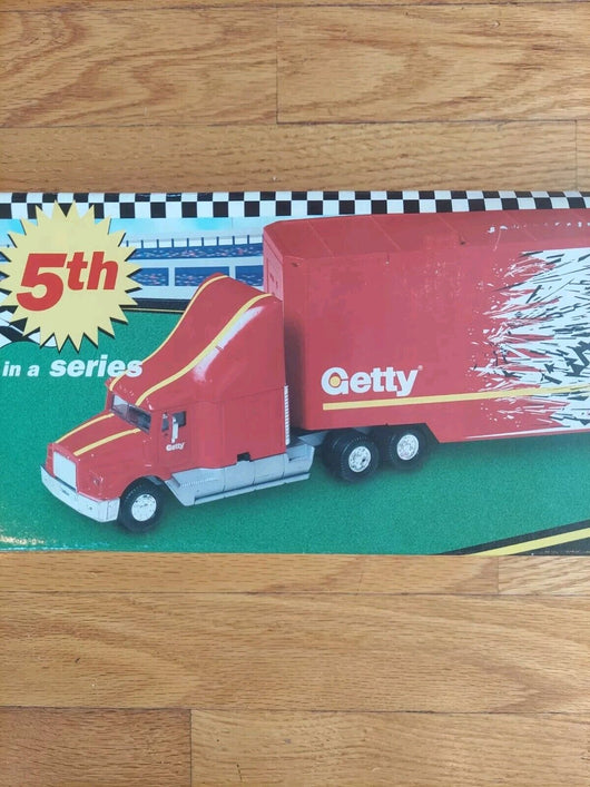 Getty 1998 Multi-Race Car Transporter Truck 5th In Series Collection Holiday NEW