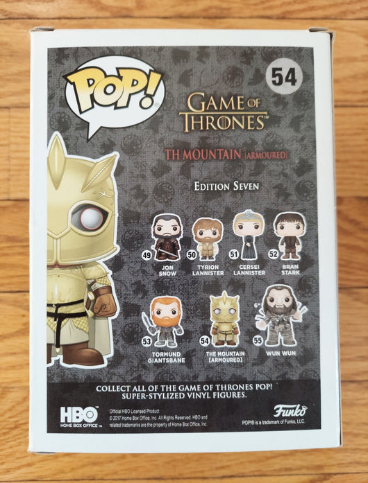 Funko Pop! Game Of Thrones - The Mountain (Armoured) #54 2017 Summer Convention