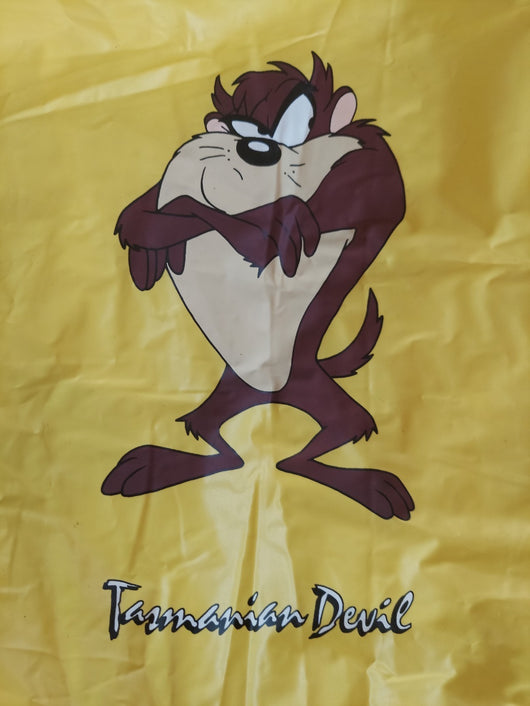 Vintage 1996 Looney Toons Tazmanian Devil Plastic Rain Poncho - Fast Shipping!