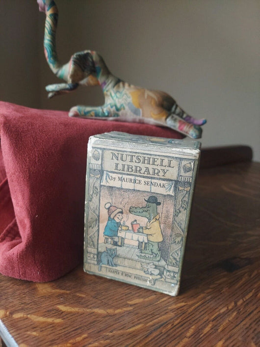 VTG 1st Ed. Nutshell Library Maurice Sendak 1962 - 4 Mini Books w/ Slipcase USA 