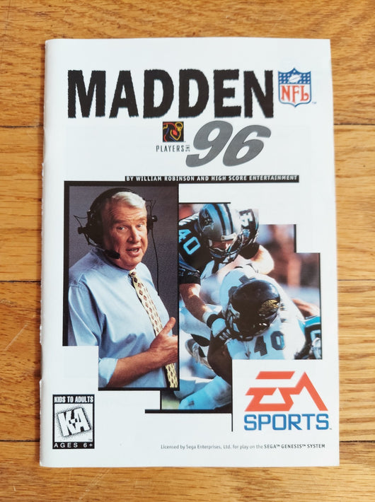 Madden 96 (CIB) - Sega Genesis Game NFL Football Sports, Works, Fast Shipping!