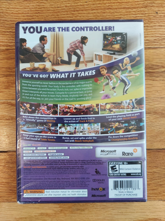 Kinect Sports & Kinect Sports: Season 2 - Sealed - Xbox 360, Fast Shipping!