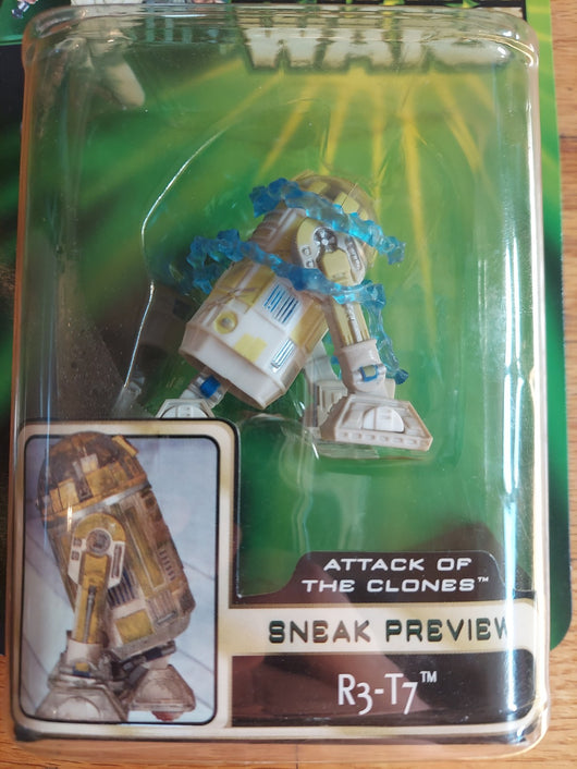 Star Wars: Attack Of The Clones Sneak Preview Combo - R3-T7 & Zam Wesell - NEW
