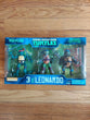 Teenage Mutant Ninja Turtles 3 Pack Leonardo Action Figure, FAST SHIPPING