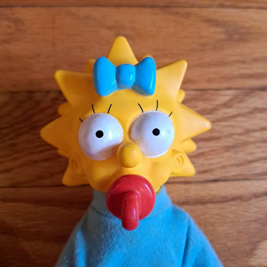 Vintage 90s Simpsons Burger King Plush Doll Set 4 Homer Marge Maggie Lisa