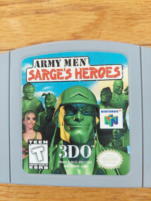 Army Men: Sarge's Heroes N64, Works, Fast Shipping!