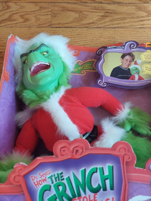 Dr. Seuss How The Grinch Stole Christmas! Singing Grinch Doll, Fast Shipping