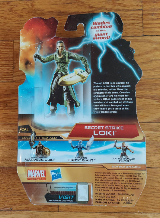 Thor: The Mighty Avenger - Secret Strike Loki Action Figure NEW Fast Shipping!