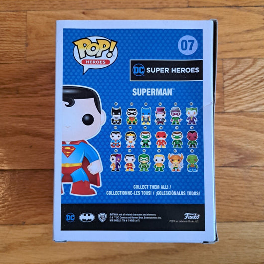Funko Pop Superman 07 DC Universe Heroes, New, FAST SHIPPING