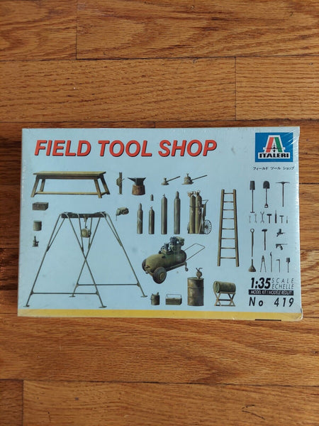 Italeri 419 Field Tool Shop 1/35 Scale Model Kit Sealed, New,Fast Shipping