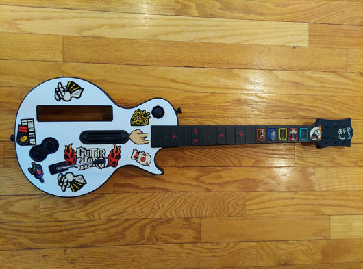Wii Rockband Bundle W/Wireless Drumset, Cymbals, Wireless Guitar Hero Les Paul