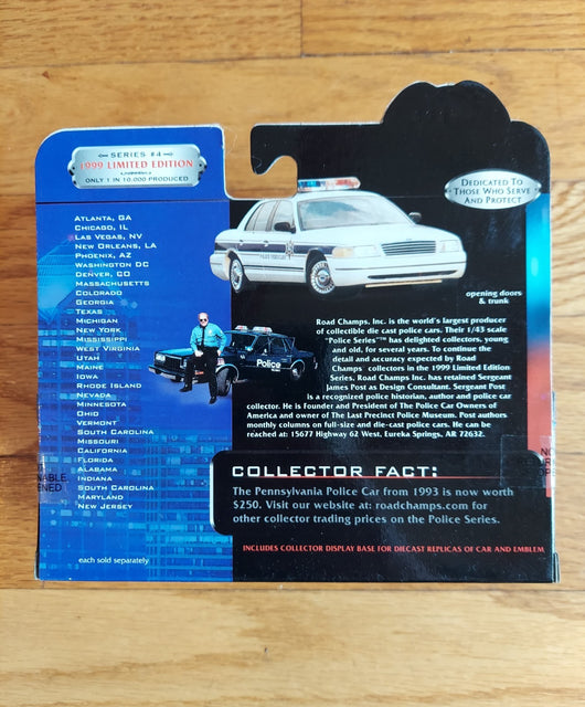 Road Champs Collectibles: Police Series 4 - 1/43 Scale - Utah Highway Patrol