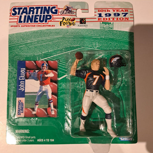 1997 Kenner Starting Lineup John Elway Denver Broncos Hall Of Fame Quarterback