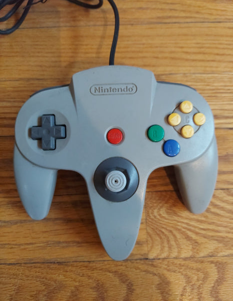 Nintendo 64 Controller (Gray) - Directional Stick Good - Authentic OEM - 1996