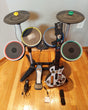 Wii Rockband Bundle W/Wireless Drumset, Cymbals, Wireless Guitar Hero Les Paul