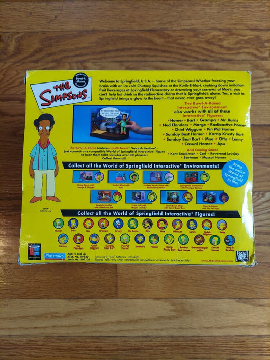 Playmates: The Simpsons Interactive Environment - Bowl-A-Rama, FAST SHIPPING