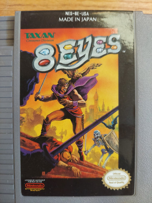 8 Eyes (Cartridge Only) - NES Game - Action & Adventure Platformer - Fast Ship!