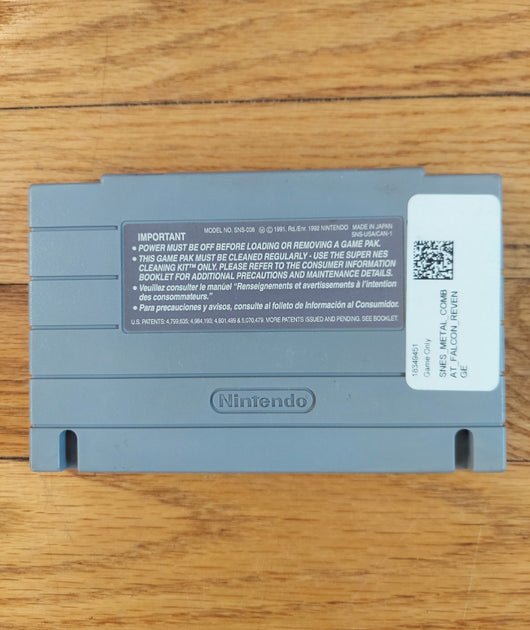 Metal Combat - SNES Game Shooter Action & Adventure Mecha, Works, Fast Shipping!