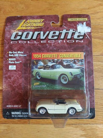 1954 Chevrolet Corvette Convertible Johnny Lightning 1:64 Scale DieCast New