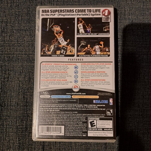 Lot of 3 PSP EA Sports Games: TIGER Woods 08 PGA, NBA Live 06, Madden NFL 08