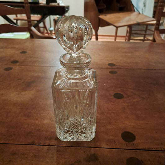 Tiffany & Co. Glass Crystal Liquor  Decanter, Never Used From 1986