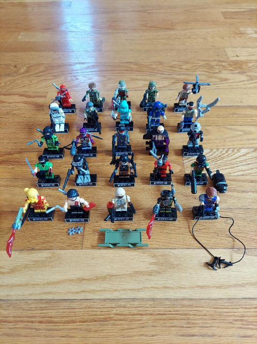 KRE-O: GI Joe - Lot Of 25 (100% Of Pieces), Fast Shipping