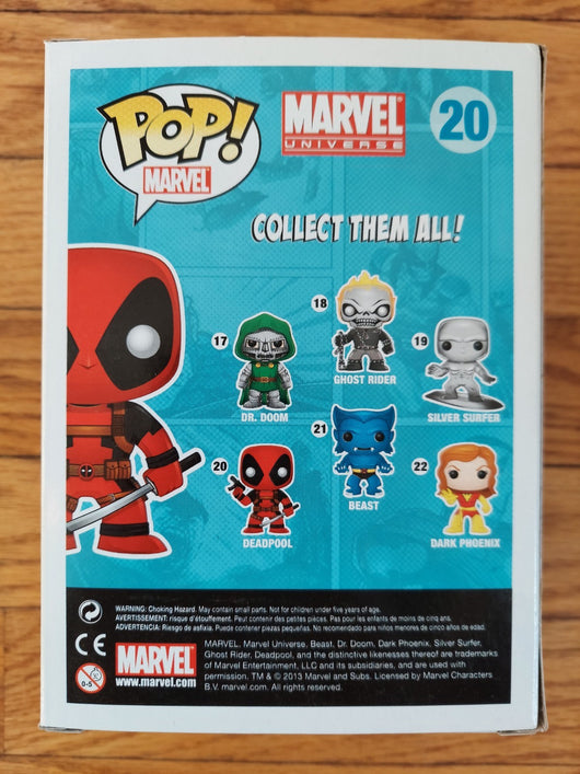 Funko Pop! Marvel - Deadpool #20 - Vinyl Bobble-Head Figure - NEW Fast Shipping!