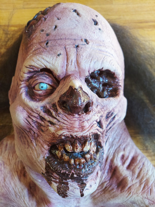 Zombie Walker Latex Mask Horror Halloween Costume Walking Dead Prop - Brand New