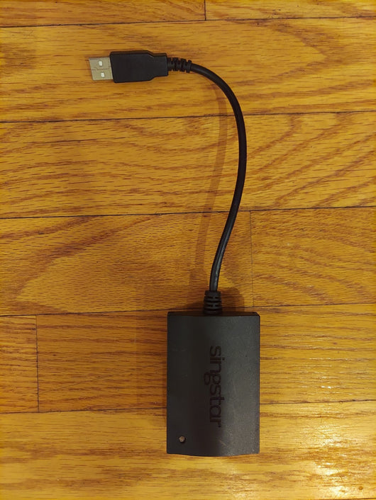Red Singstar Mic W/USB Converter & Singstar Vol. 2 For PS3 - Fast Shipping!