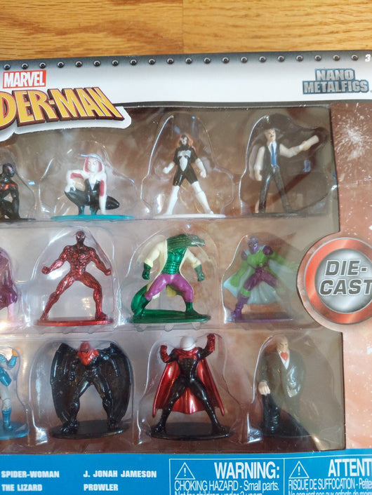Marvel Spider-Man: 18 Nano Die Cast Metal Figs Collection (Jada), Fast Shipping!
