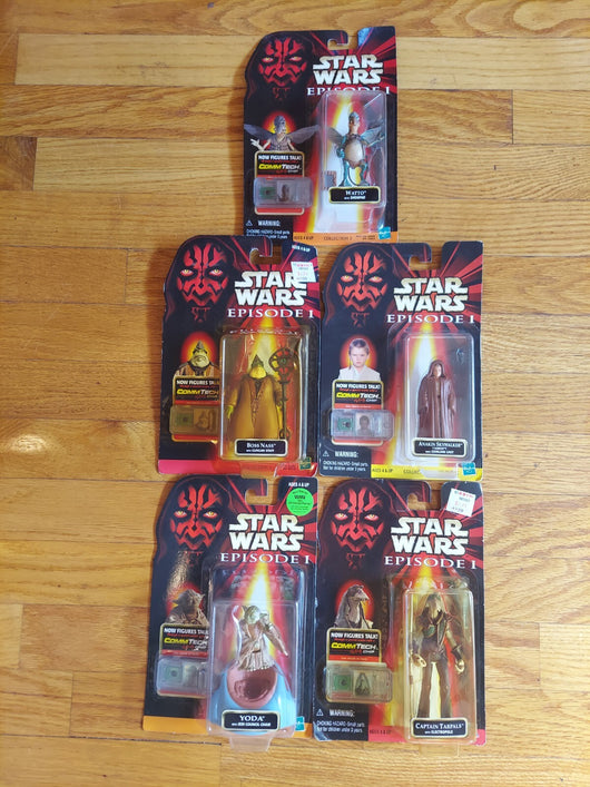 Star Wars Episode 1: 5 Figure Lot (Captain Tarpals, Anakin Skywalker (Naboo),...